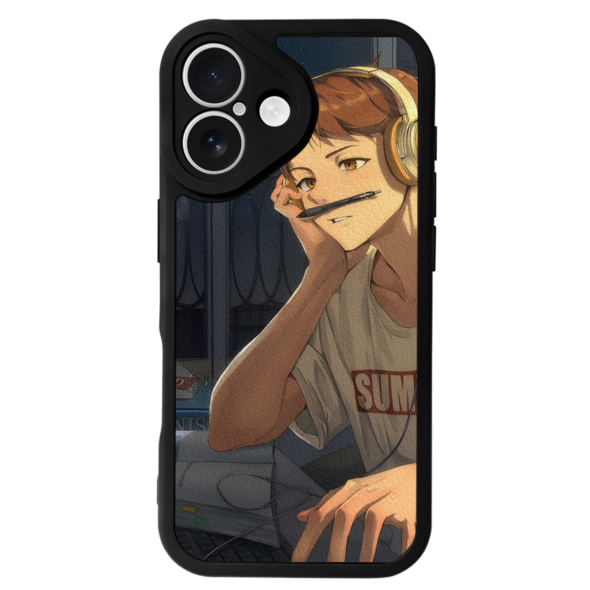（画像用） ハイキュー!! Haikyu!! 【iPhone 16シリーズ対応】シリコンスマホケース（レザー調） 材質：シリコン